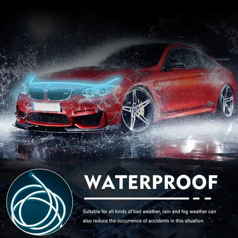 Daytime Running Lights LED Engine Hood Light Bar Kit