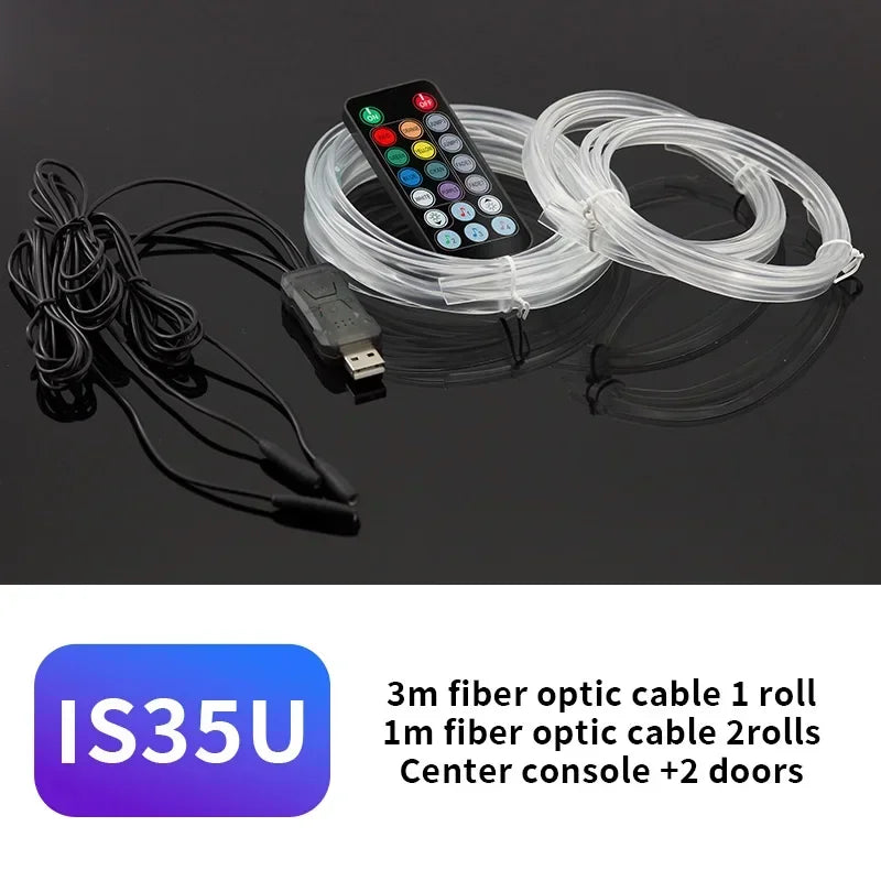 3M Car Interior Led Decorative Lamp EL Wiring