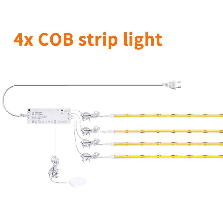 24V Under Cabinet Collection Display 320Leds COB LED Strip Light