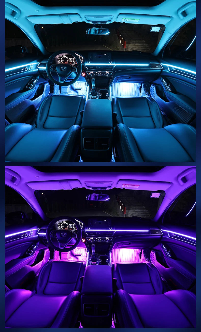 Ambient Light For Car Interior 64 Color Breathe Dashboard