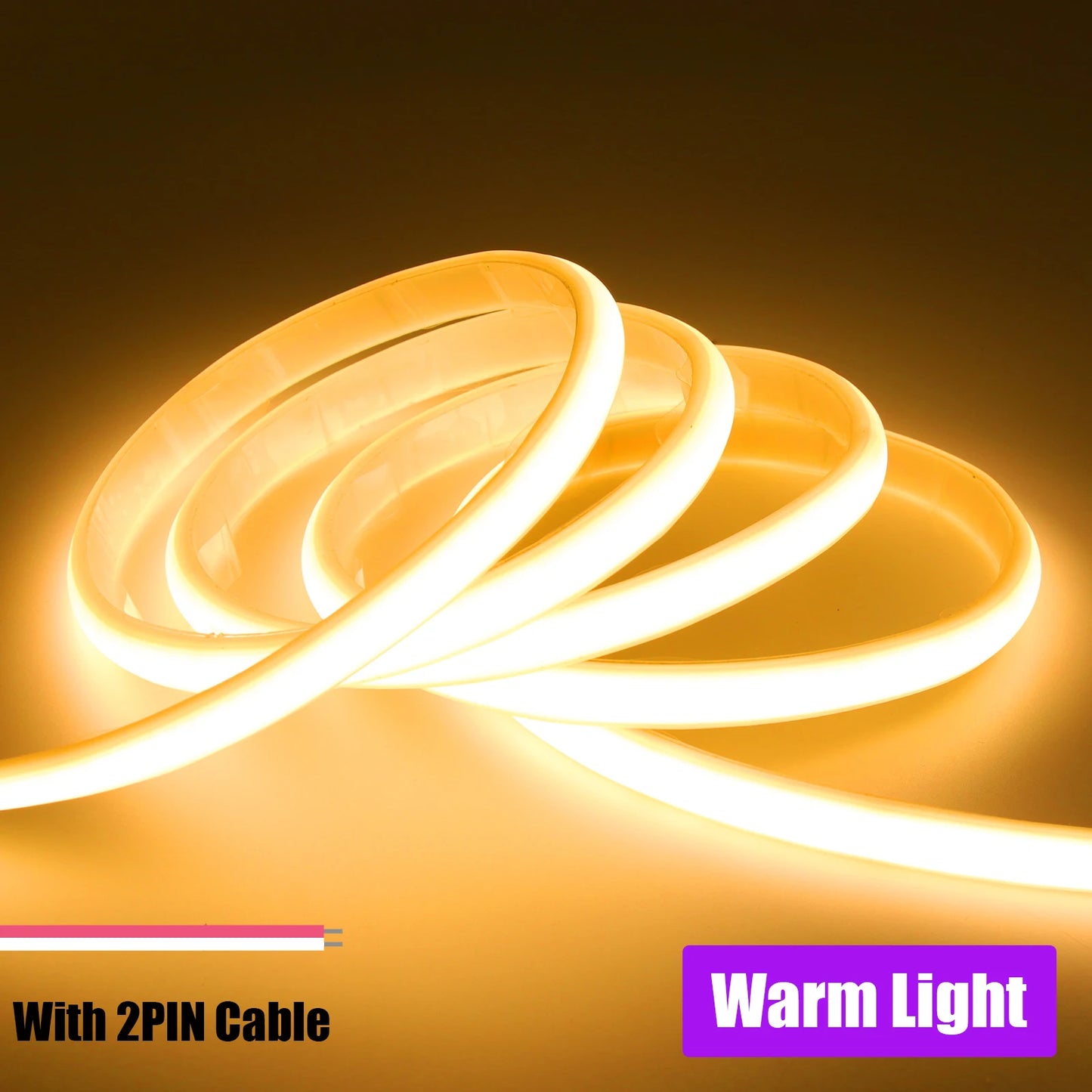 DC12V 24V COB Strip Waterproof Outdoor Home Decor LED