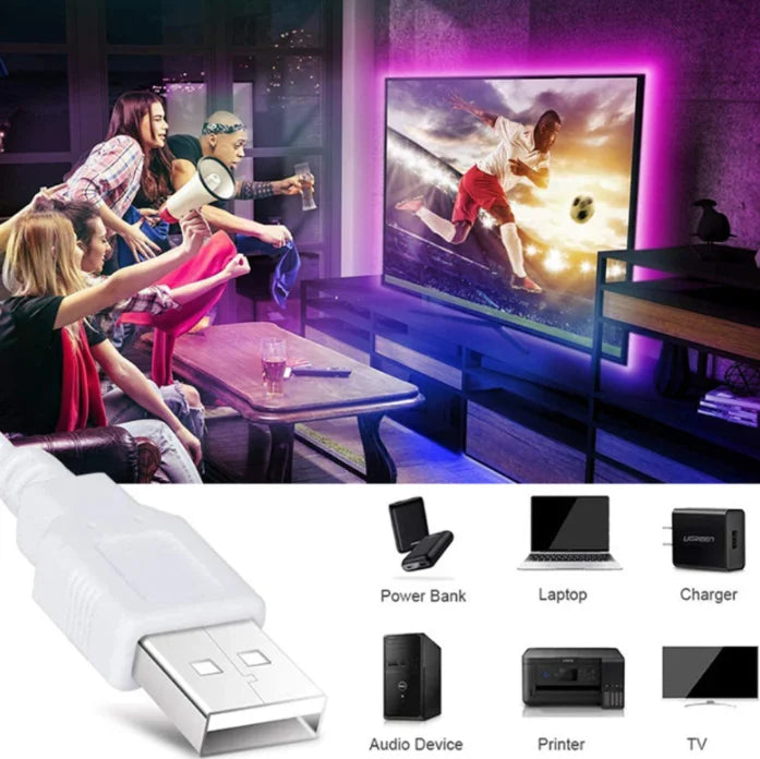 DC 5V USB 1 Meter LED Strip 5050 Waterproof RGB LED Light