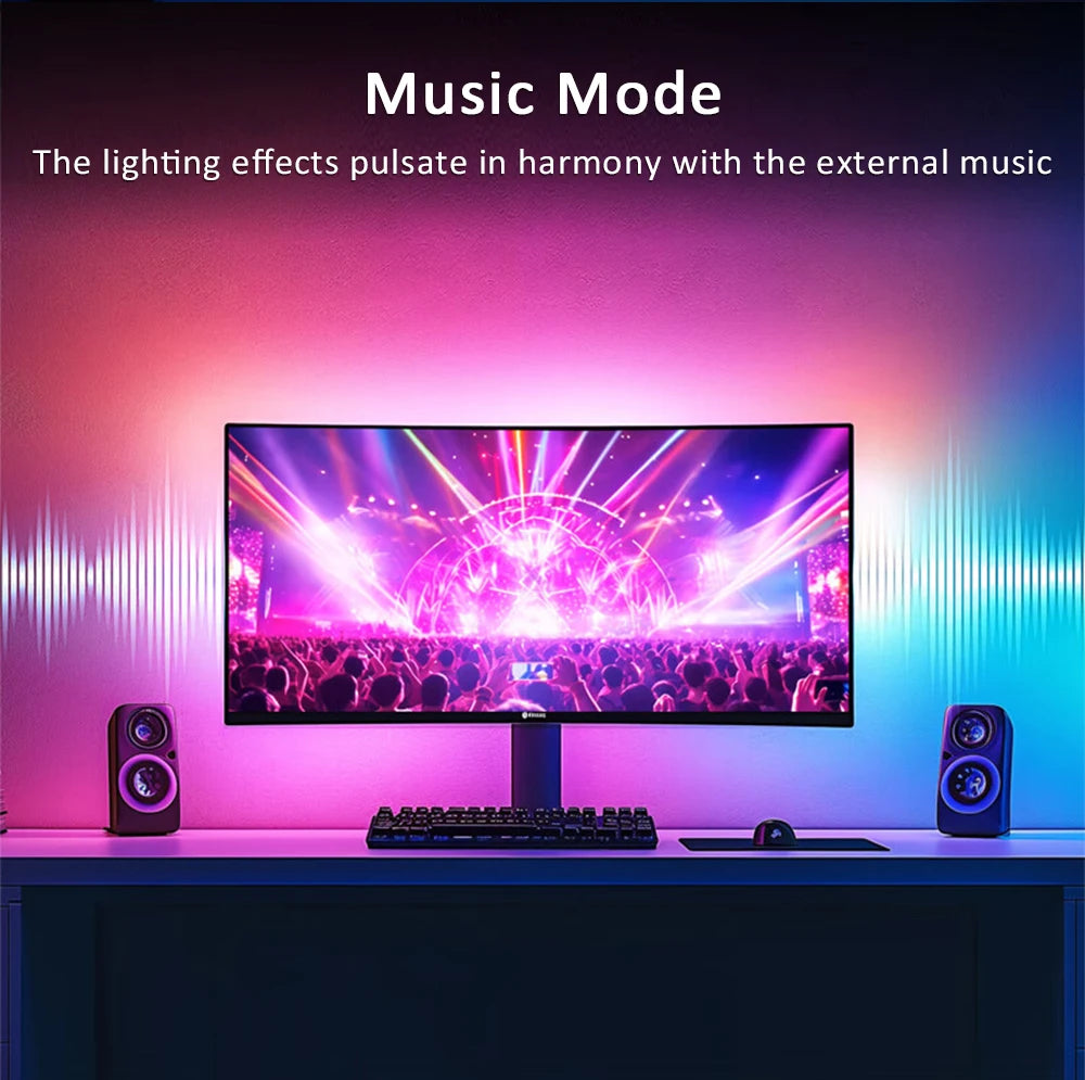 USB PC LED Strip Lights Computer Sync Light Strip Monitor