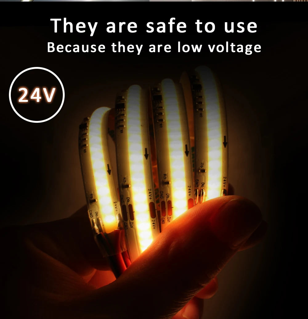 COB Running Water Flow Stair LED Strip Light with  Motion Sensor