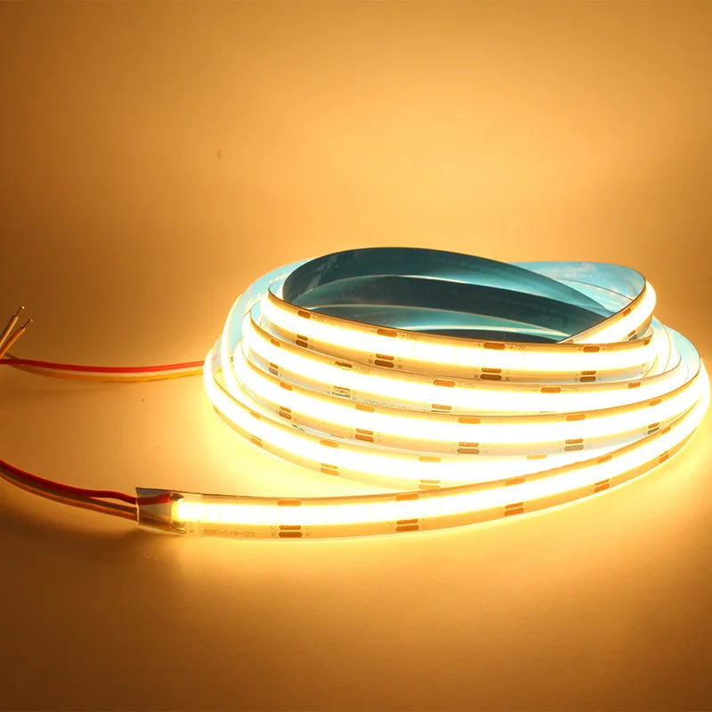 DC CCT COB LED 12V 24V Strip Light RA90 Dimmable 2700K To 6500K