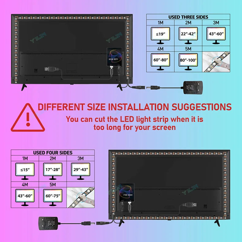 RGBIC LED Strip Immersive Computer Backlight PC/TV Monitor