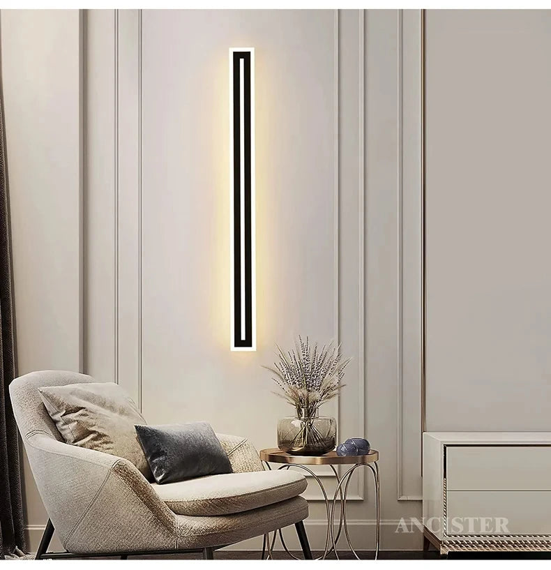 Outdoor waterproof IP65LED long strip wall lamp modern
