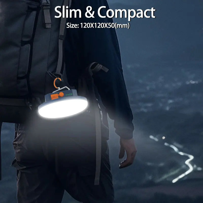 MOSLIGHTING Camping Light Rechargeable Lantern Portable Flashlight