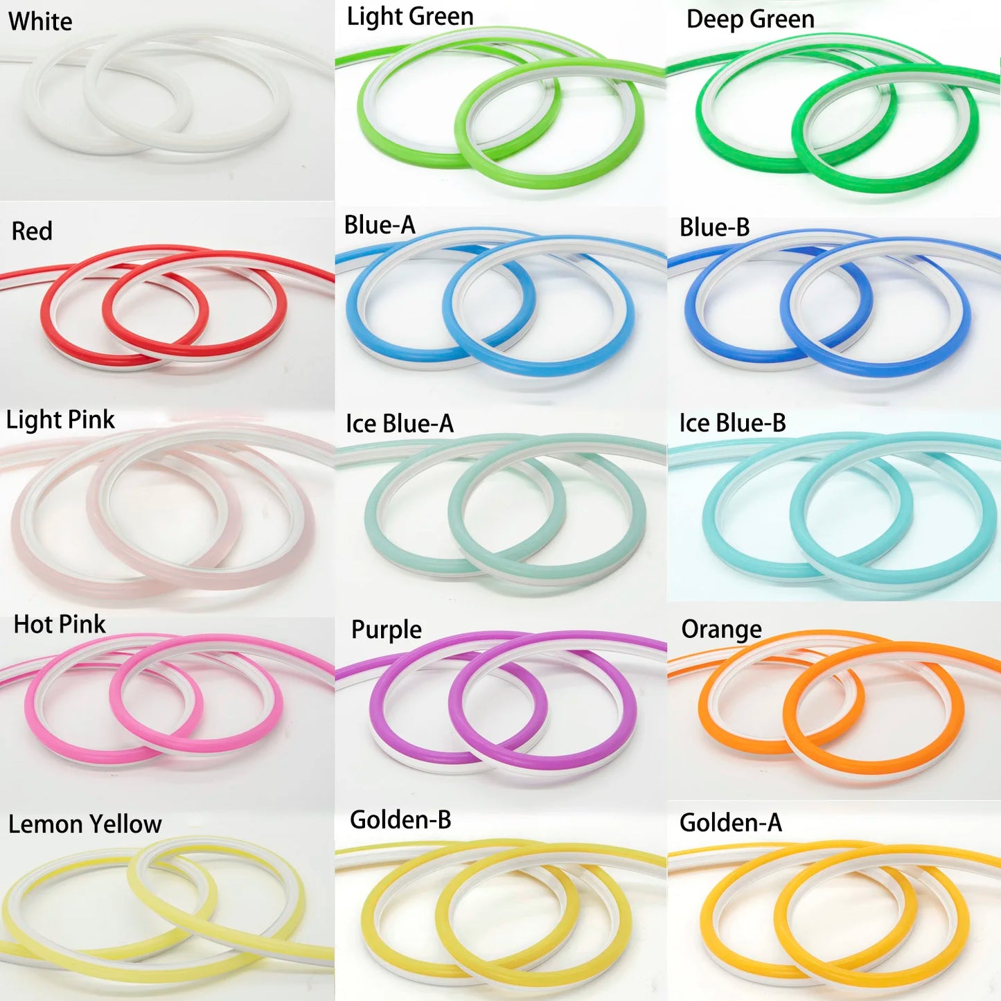 Separate Silicone Neon Strip Flexible  soft led neon IP67 12V