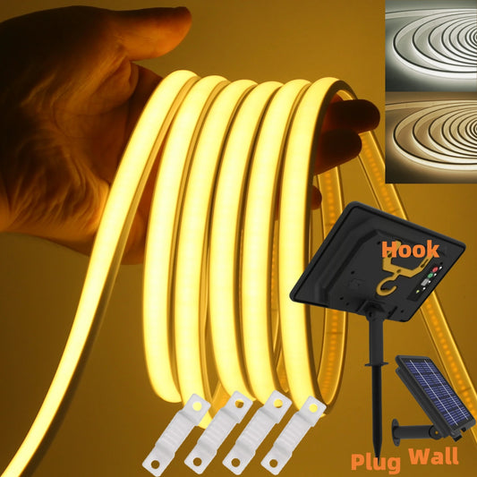DC 24V COB Solar Neon Light Strips 320LEDs 480LEDs Lighting