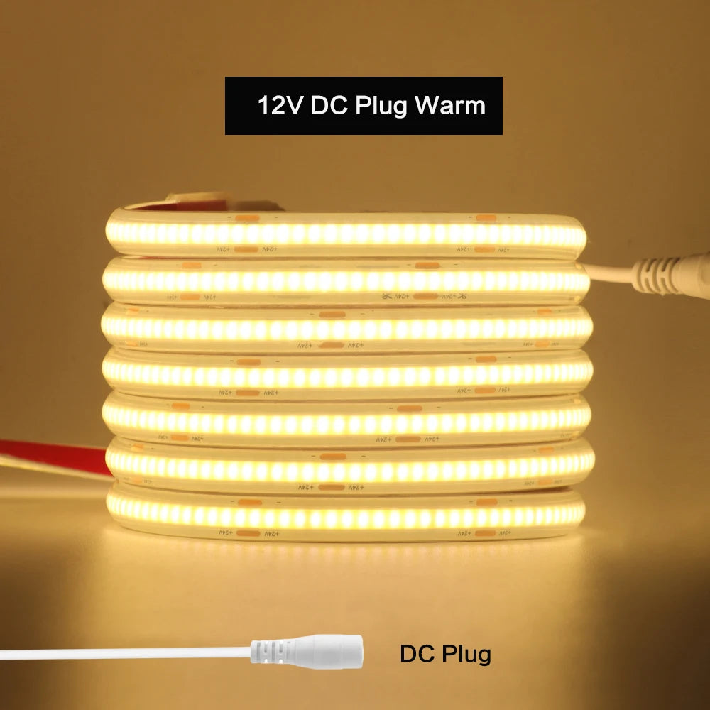 IP68 Waterproof COB LED Strip Lights Ribbon Tape