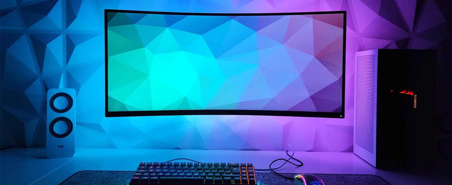 TV Backlight Monitor Display Background Tape Light USB RGB