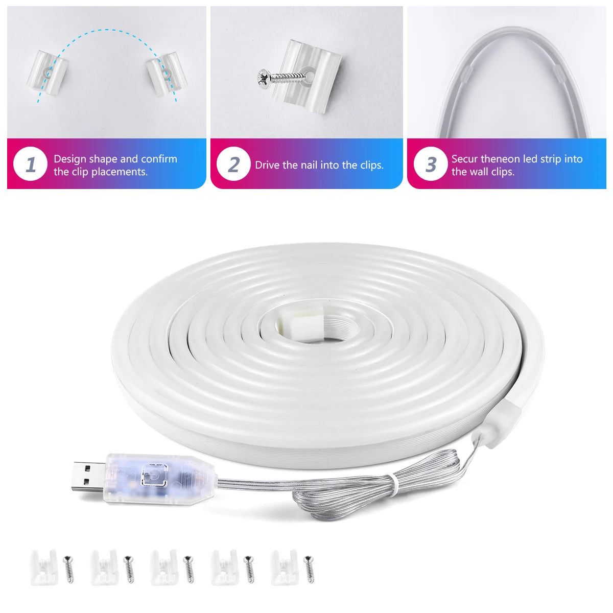 Smart APP Control RGBIC Neon LED Strip Light