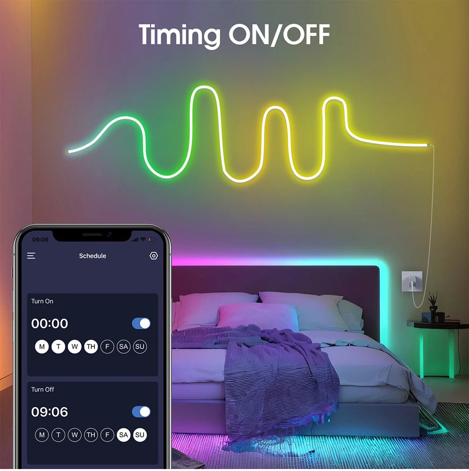 Smart APP Control RGBIC Neon LED Strip Light