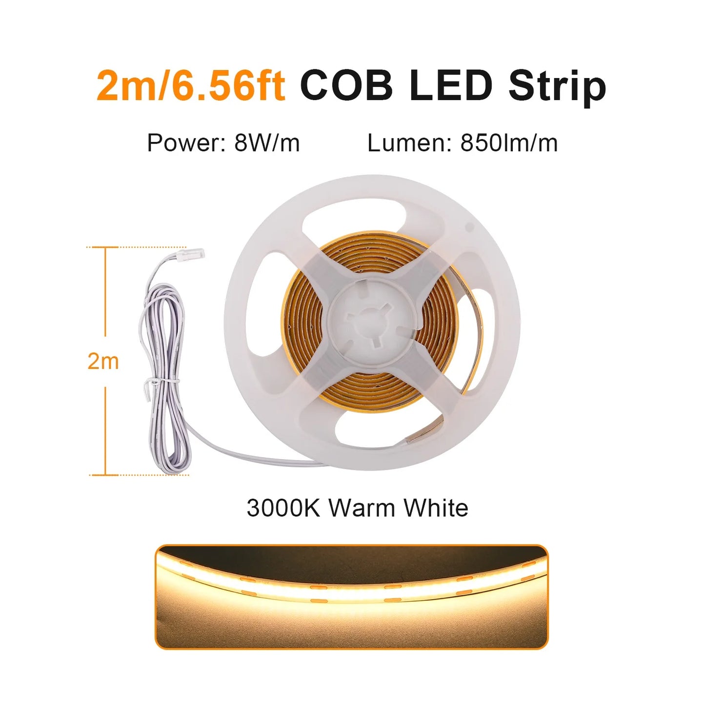 Under Cabinet COB LED Strip Light Collection Display