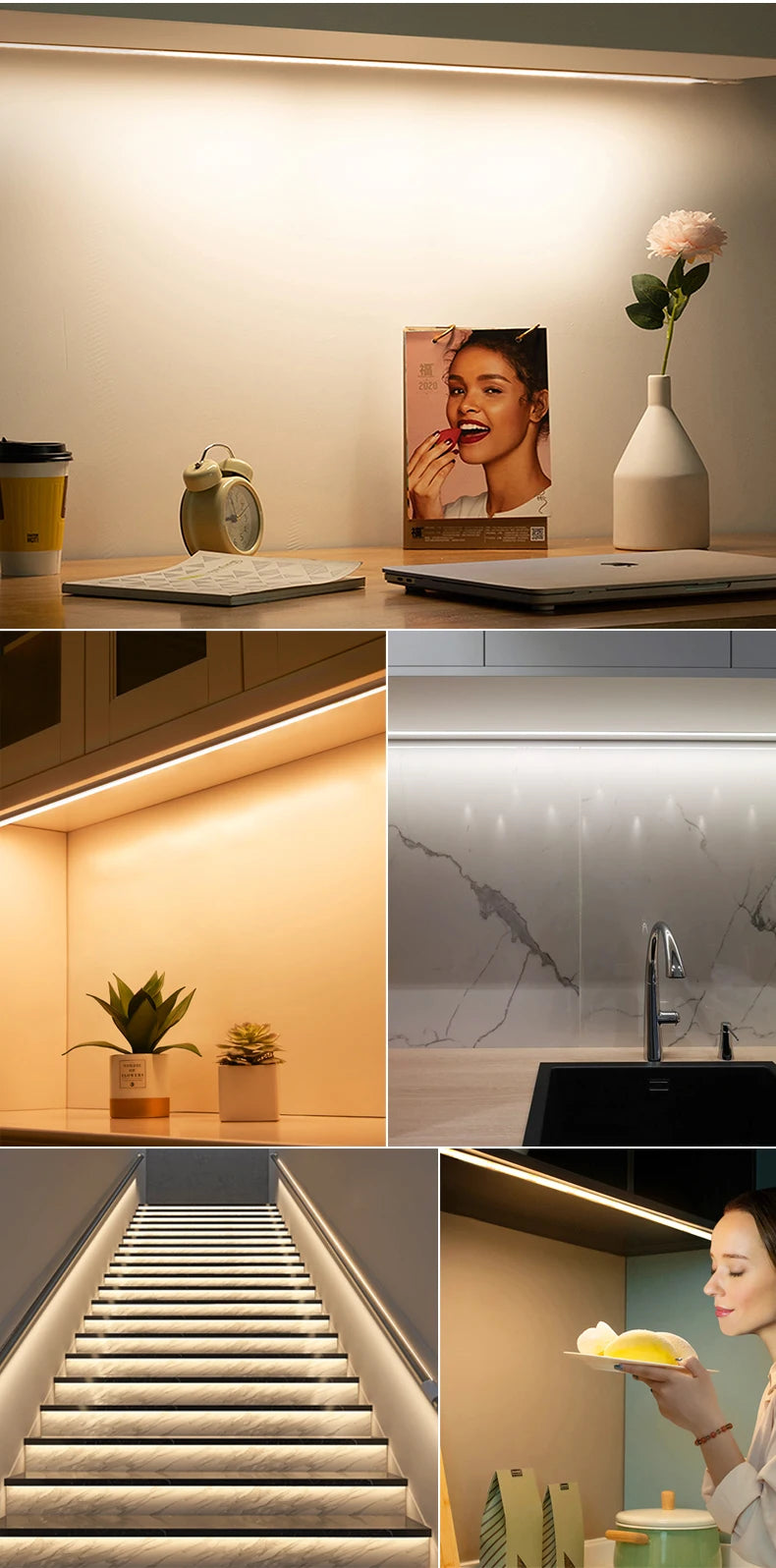 Smart TUYA WiFi COB Strip Light High Lumen Support Alexa