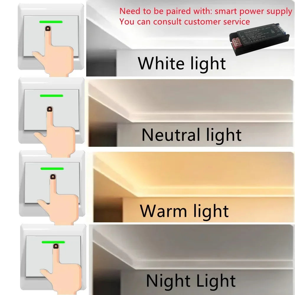0.5M-10M FOB COB LED Strip Lights DC24V High Density