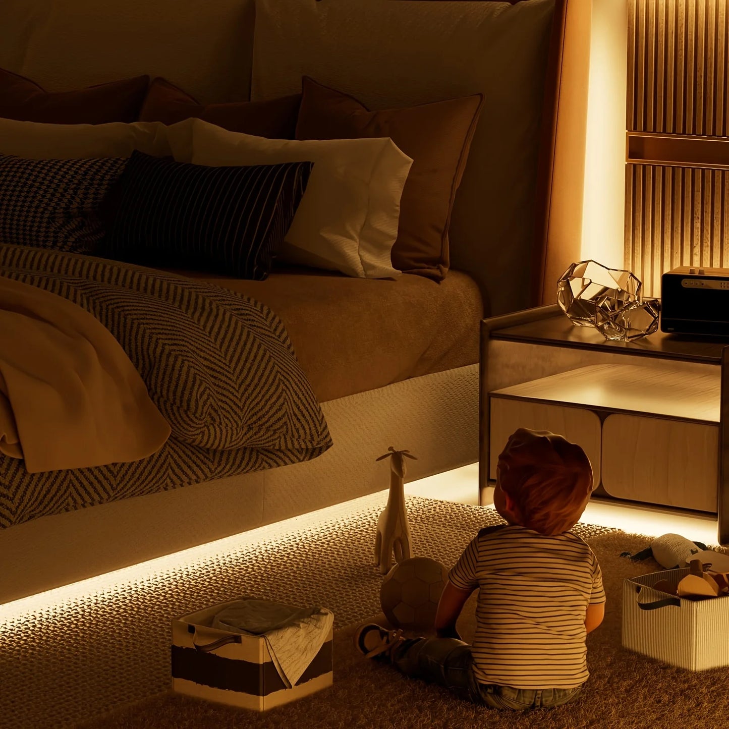 LED COB Light Strip Touch Dimmer Flexible Diode Tape