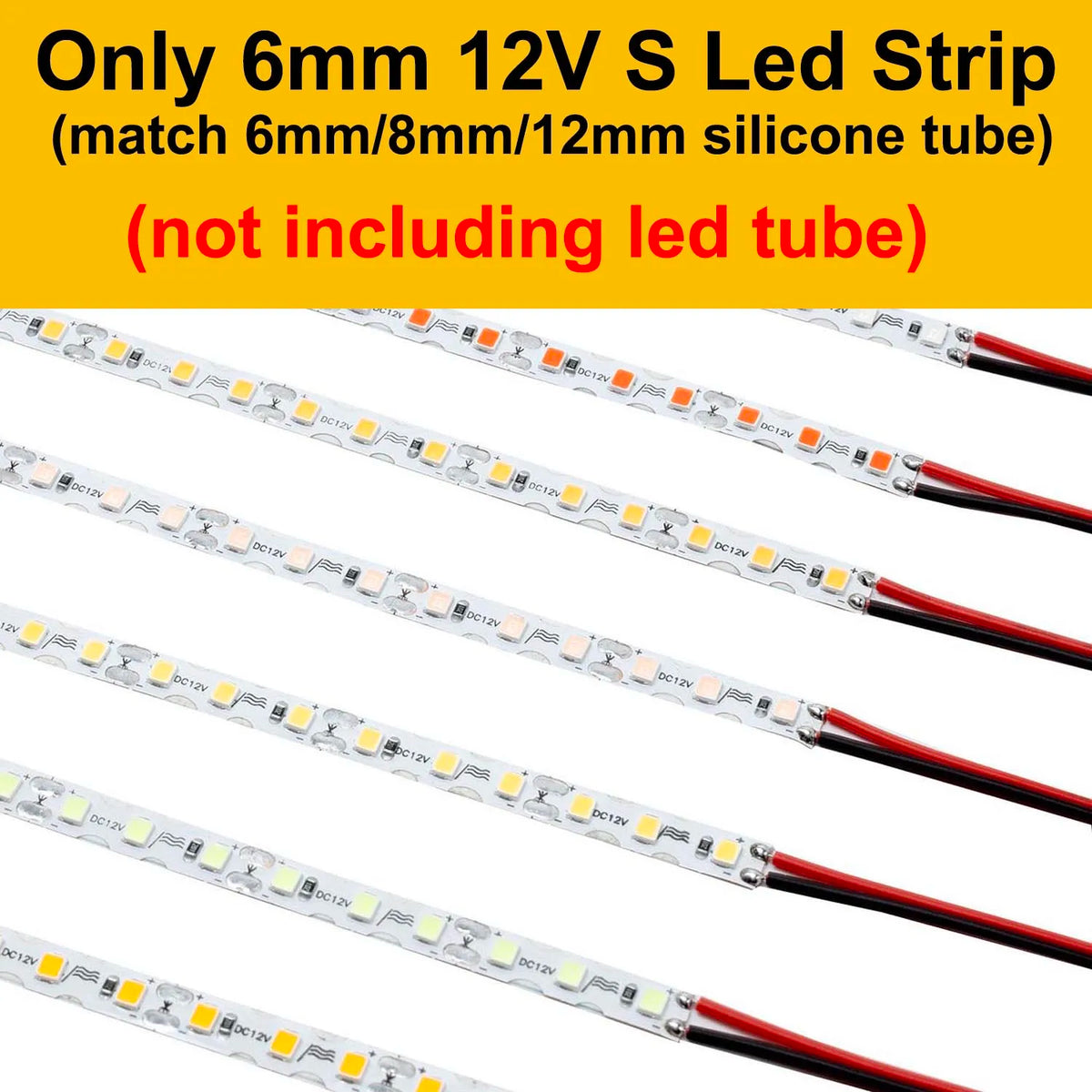 LED Strip 6mm Width Bendable 2835SMD 120LED/m Flexible Foldable String Light