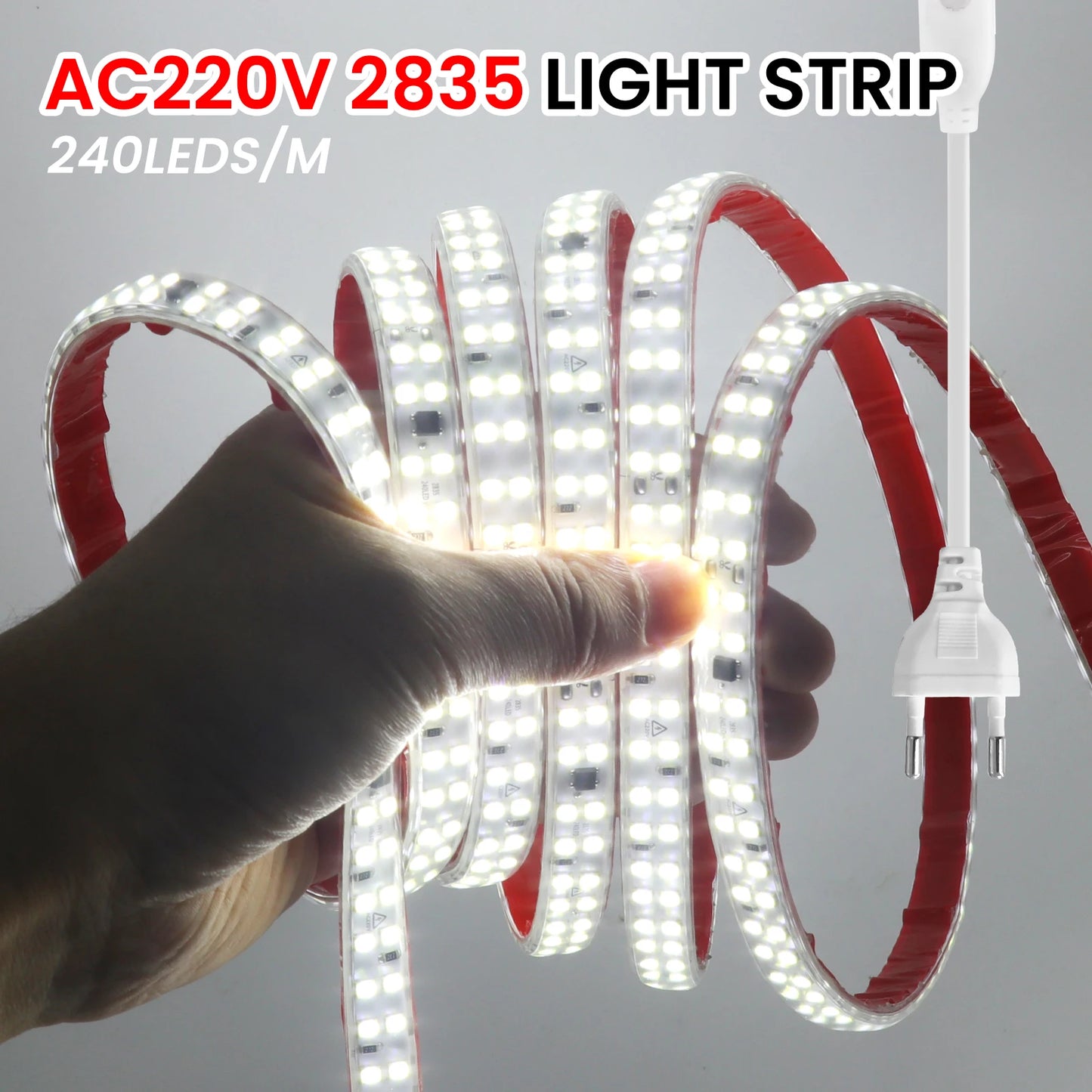 Strip Light IP67 Flexible Adhesive Tape Rope 2pin Wire Switch