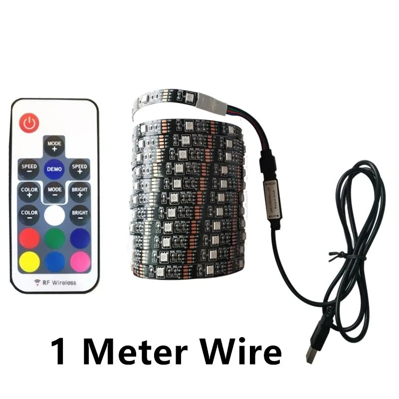 DC 5V USB 1 Meter LED Strip 5050 Waterproof RGB LED Light
