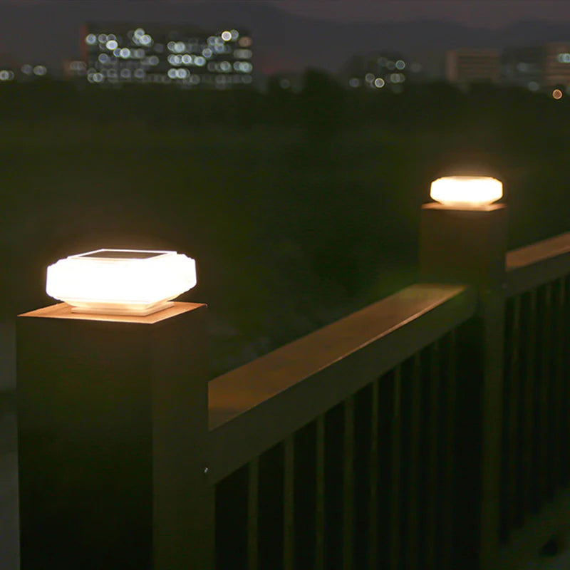 Solar Post Light Outdoor Pillar Cap Lights Lighting for Garden