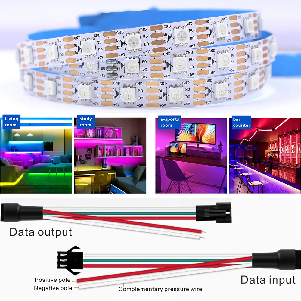 SPI Color LED Addressable Programmable LED Light