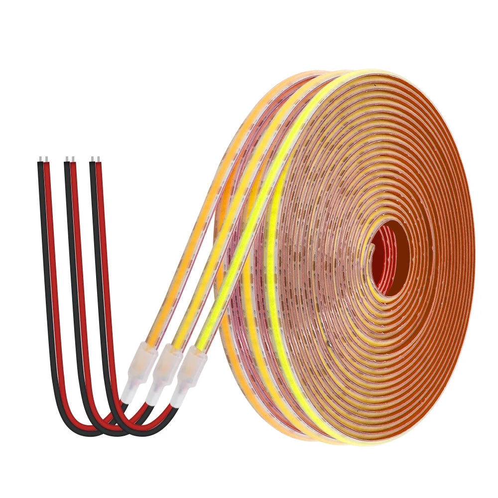 12V 24V IP68 Waterproof COB LED Strip Light 320LEDs