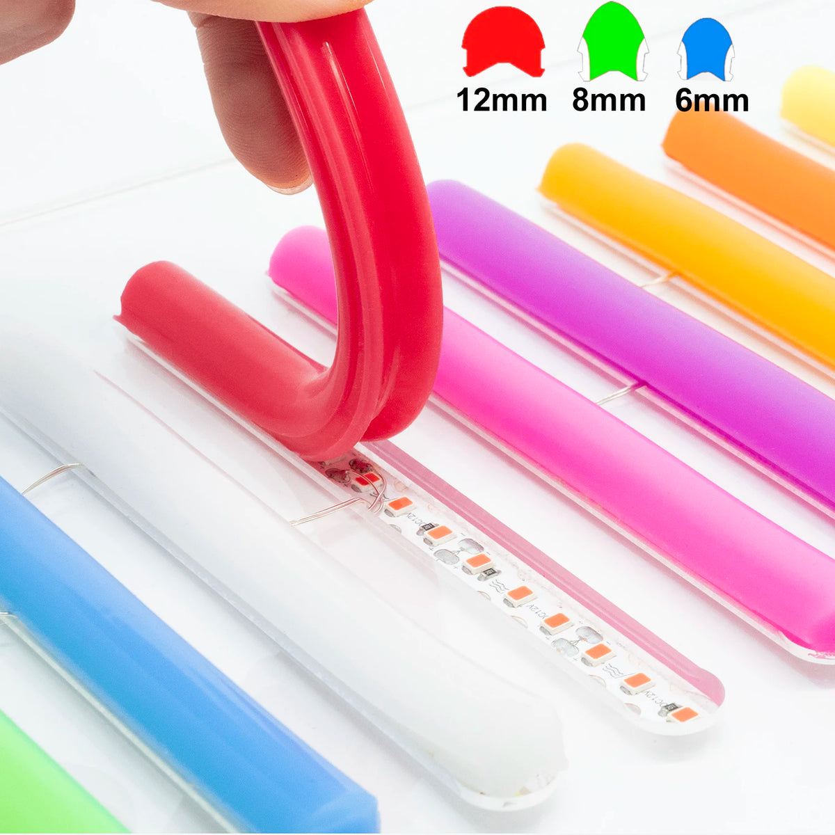 6mm 8mm 12mm Separate Flexible Silicone Neon Strip