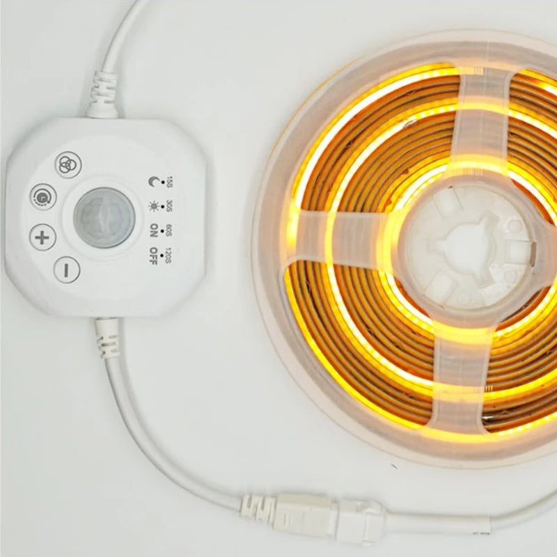 Sensor Stair Lights, Motion Activated Light Strip with Dimmer