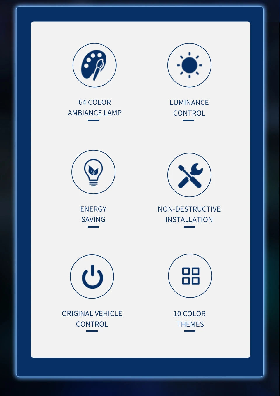 Car Ambient Light 24in1 22in1 18in1Dual Zone Symphony