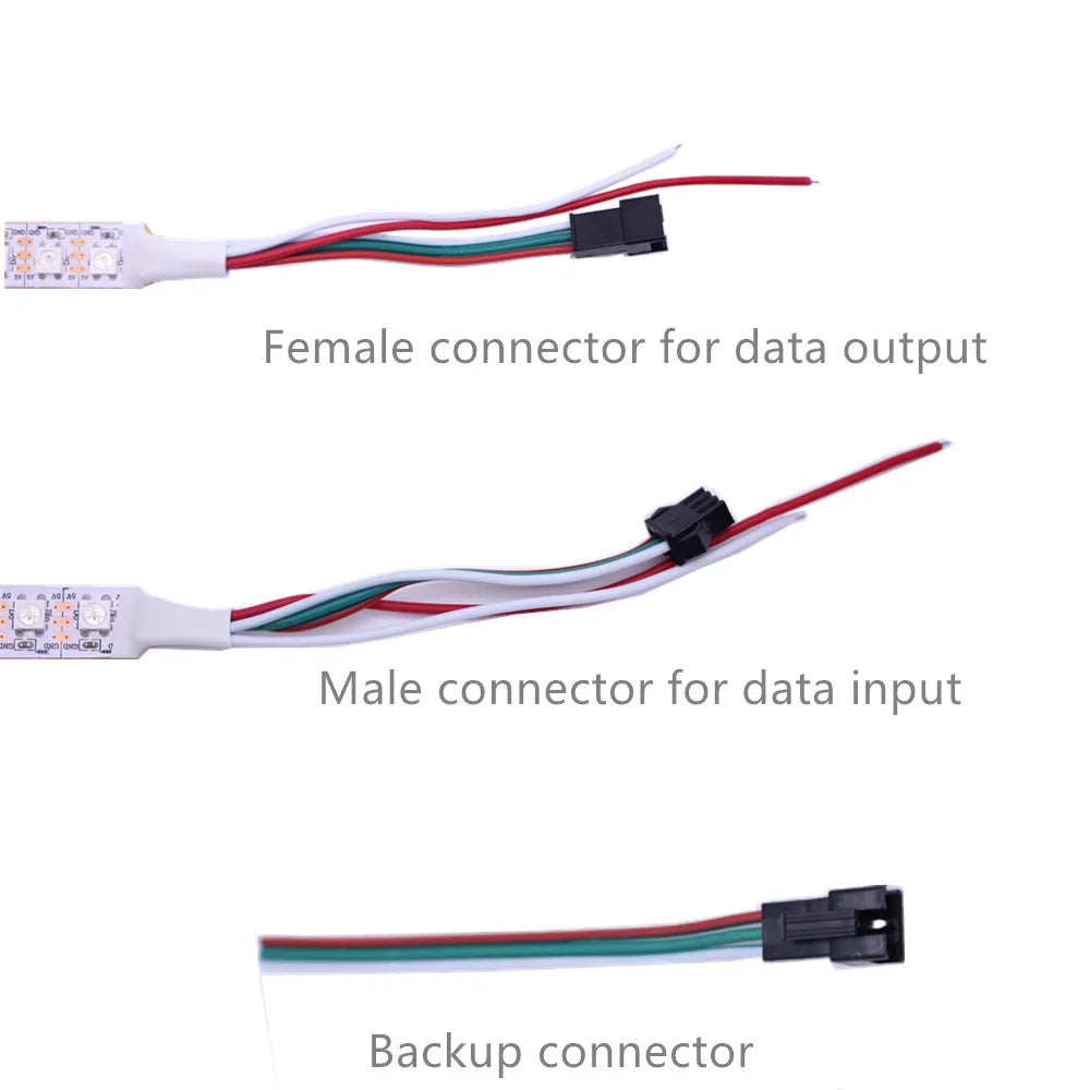 Smart Led Pixel strip Black/White PCB WS2812B/M ,IP30/IP65/IP67 DC5V