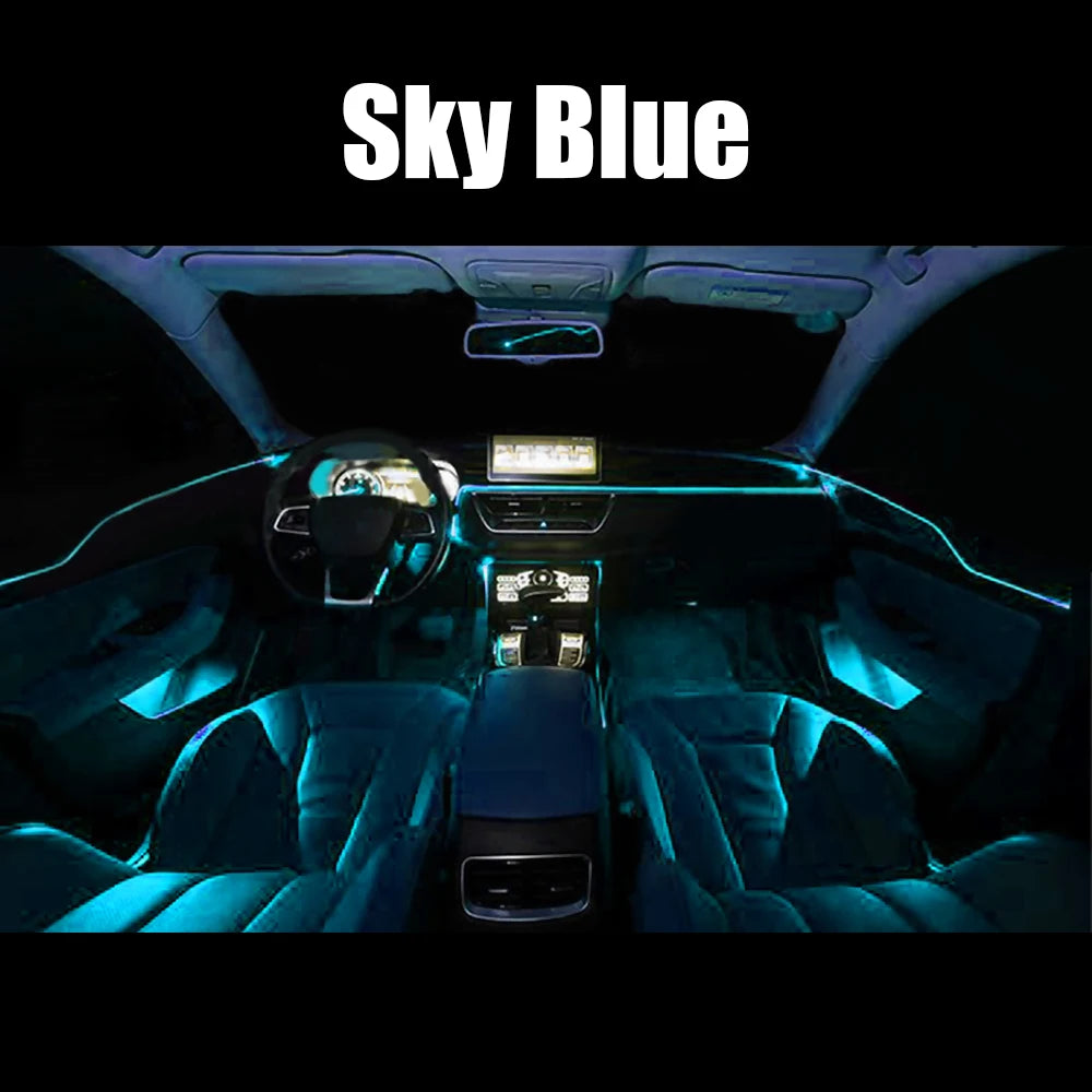 LED Strips RGB Car Interior Light Ambient Lamp Decorative