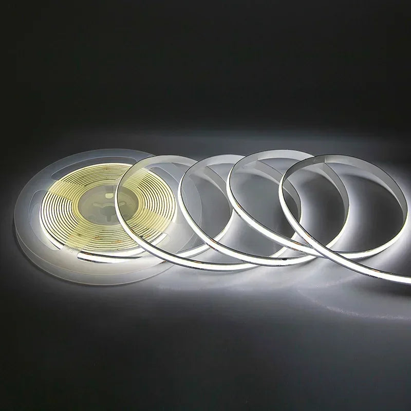 320Leds/M 8mm COB LED Strip DC 12V 24V Flexible High Bright Tape