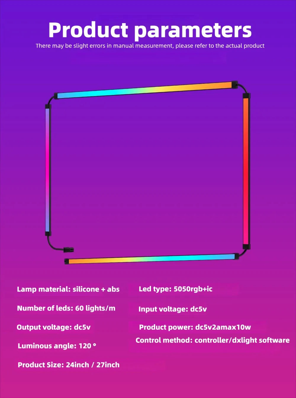 RGB Gaming Sync Light Strip Computer Monitor Light