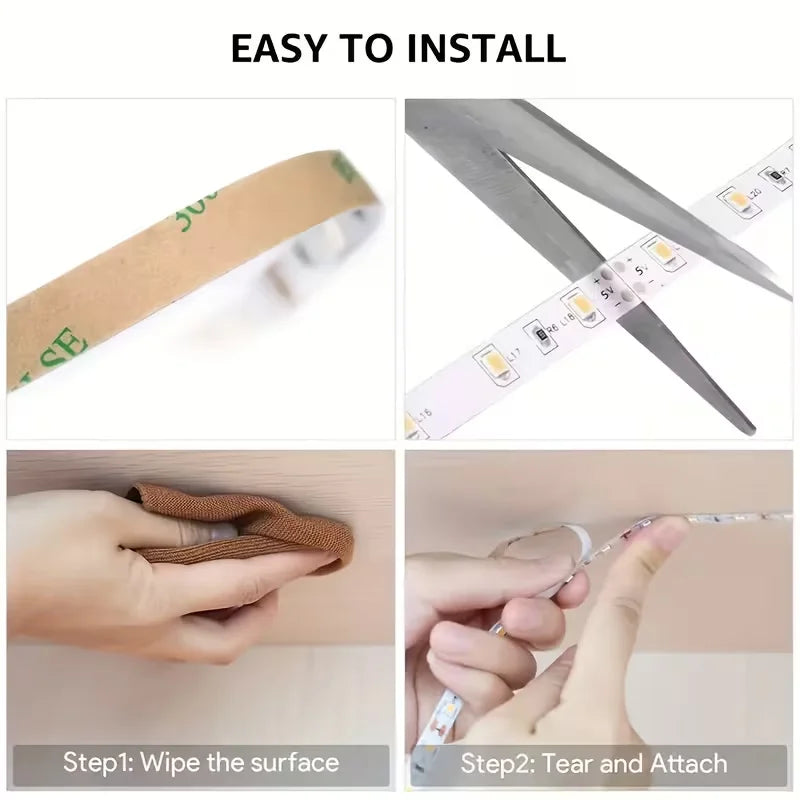 1 Flexible Led Light Strip Low Voltage 5V Battery Box Powered