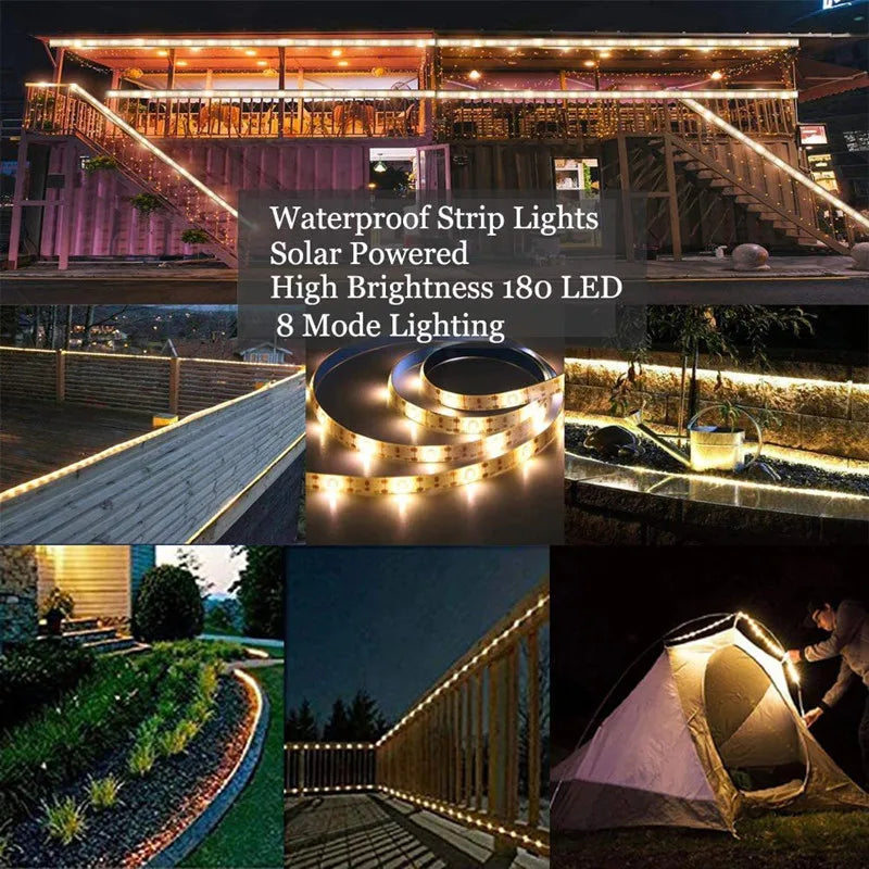 SMD2835 Solar Strip LED Lights With Remote Control Lighting