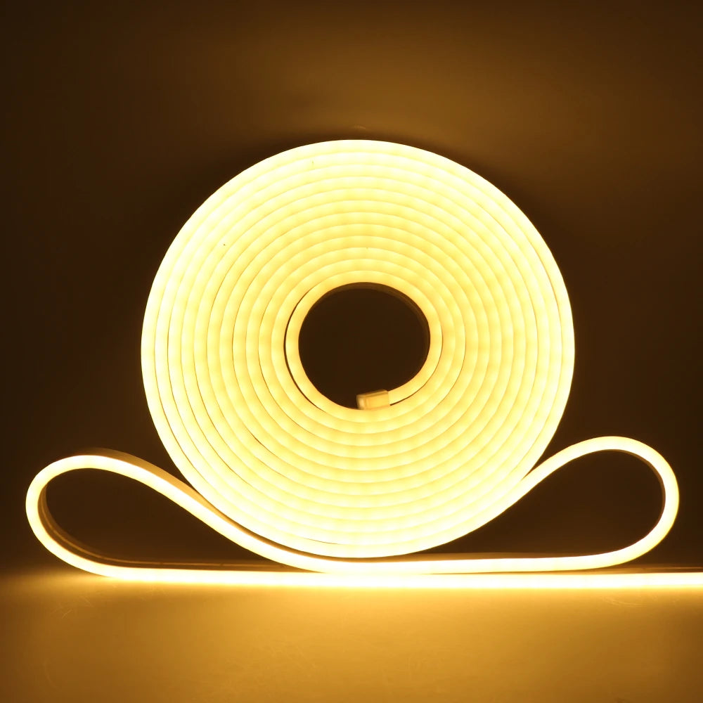 5V 12V 24V Neon LED Strip With 2Pin Wire 120LEDs/M IP67 Silicon Tube Bar
