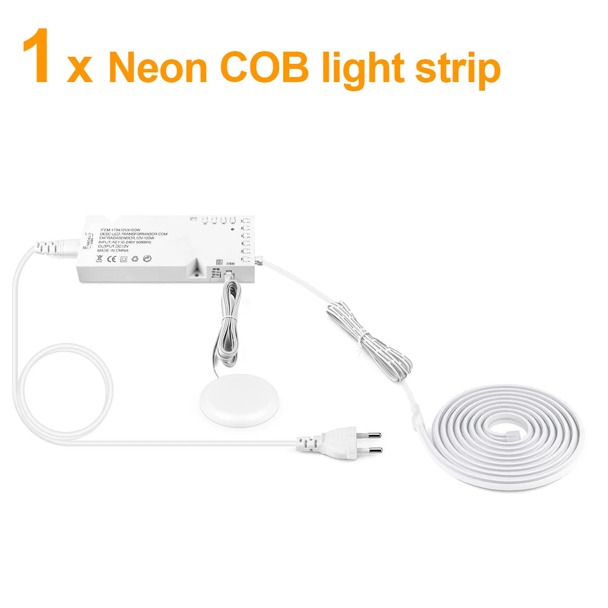 Neon Cob LED Strip Lights with Penetrable Wood Hand Sweep Touch