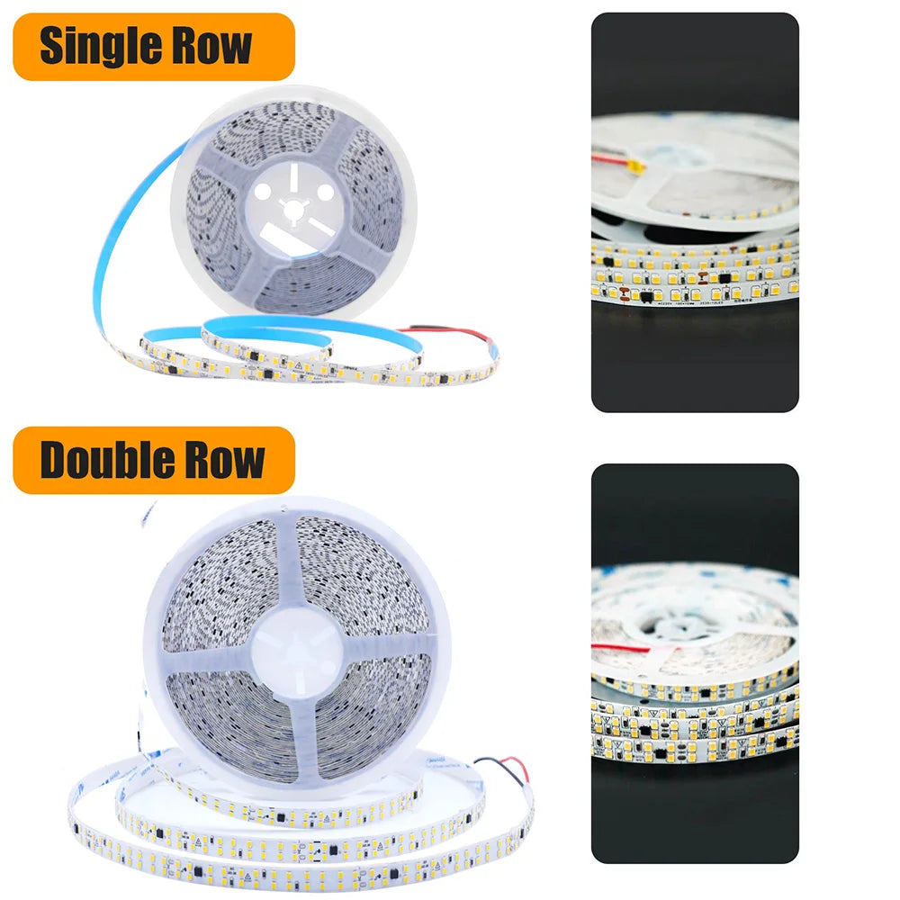 5m 10m 20m 50m Led Strip Light Adhesive Tape AC