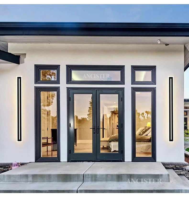 Outdoor waterproof IP65LED long strip wall lamp modern