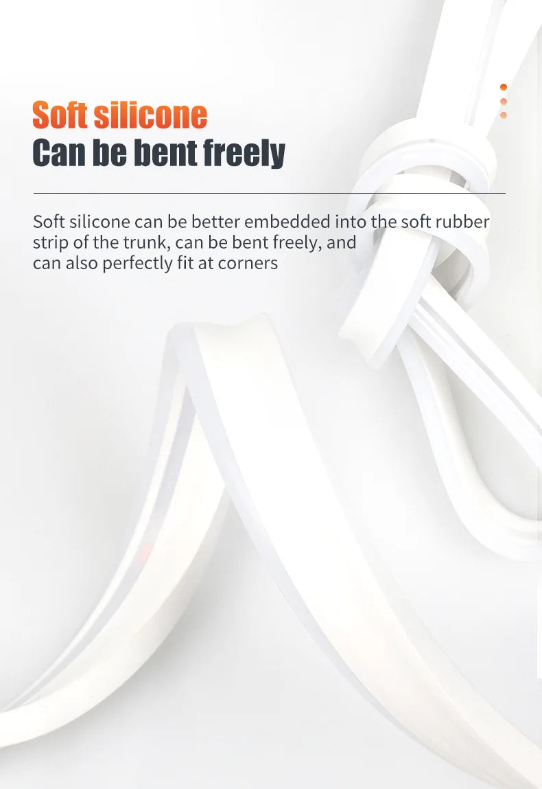 Car Trunk Dynamic Flowing Light Strip On/Off Scanning Trunks