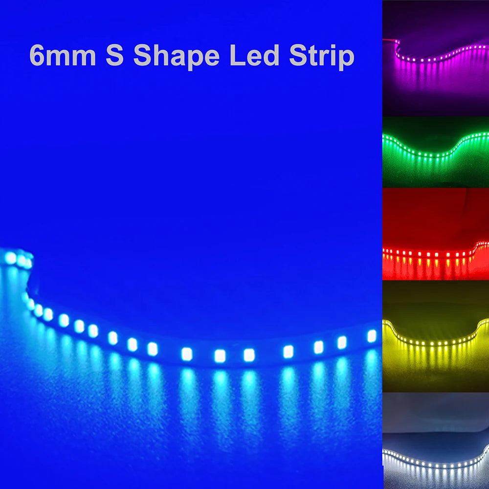 LED Strip 6mm Width Bendable 2835SMD 120LED/m Flexible Foldable String Light