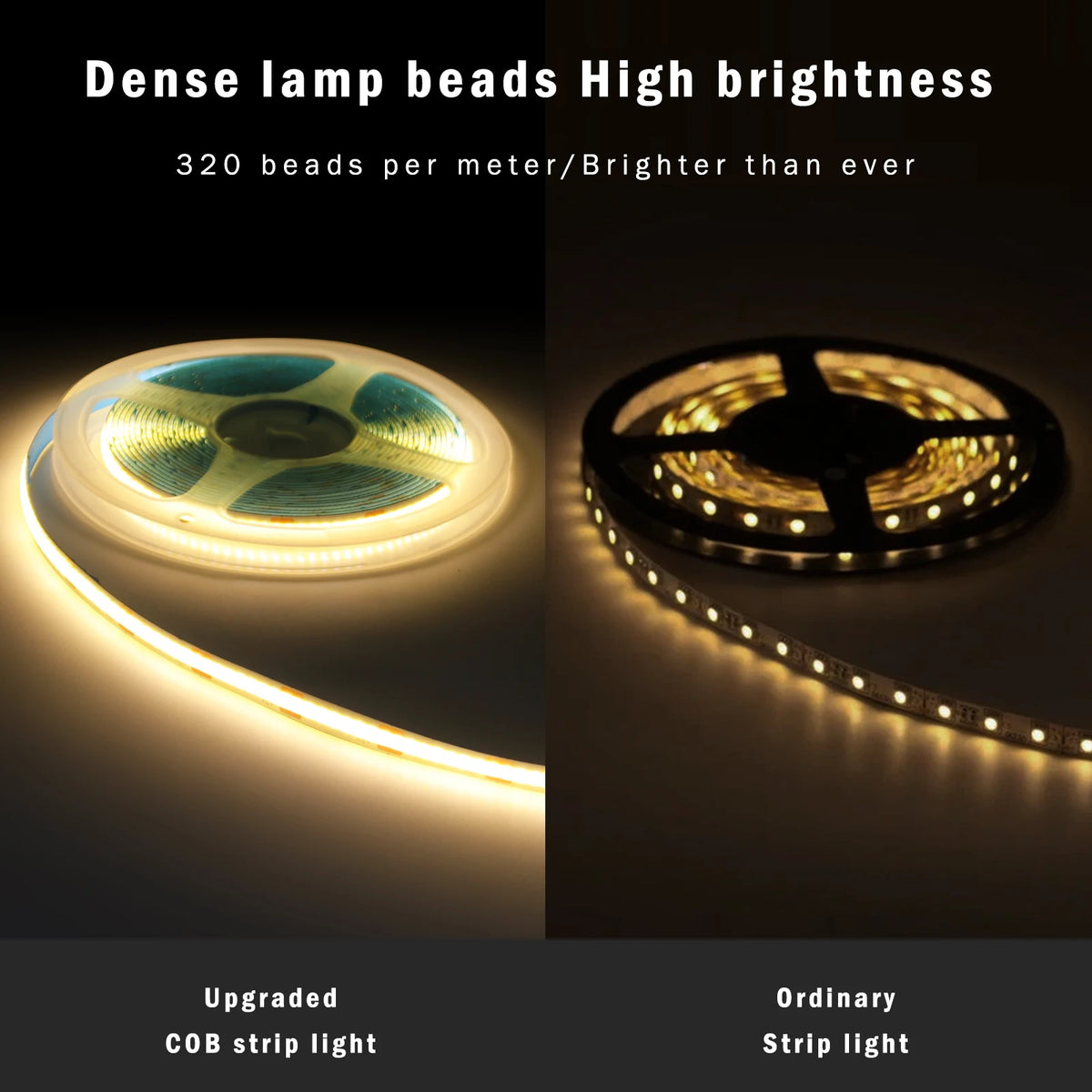 DC5V USB COB LED Strip Light 3MM 5MM 8MM Flexible LED Tape