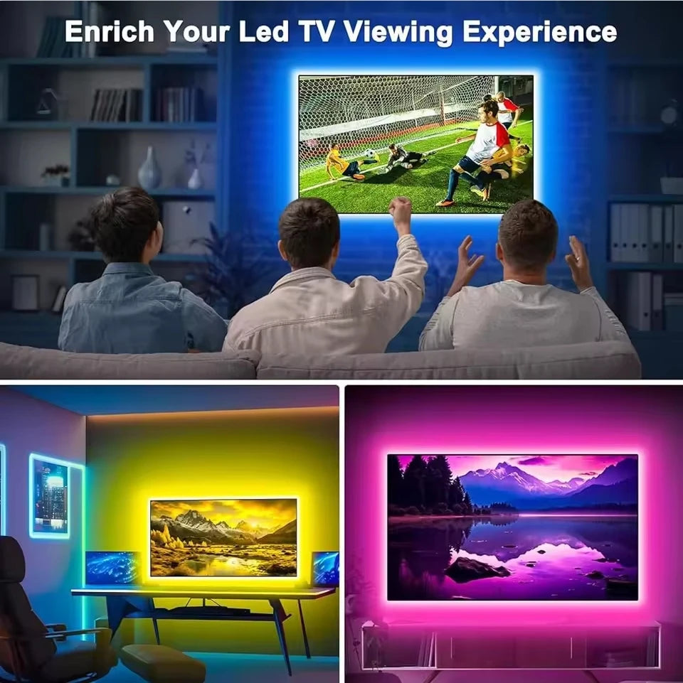 Smart Led Lights Strip TV Smart Bedroom Lighting Bluetooth