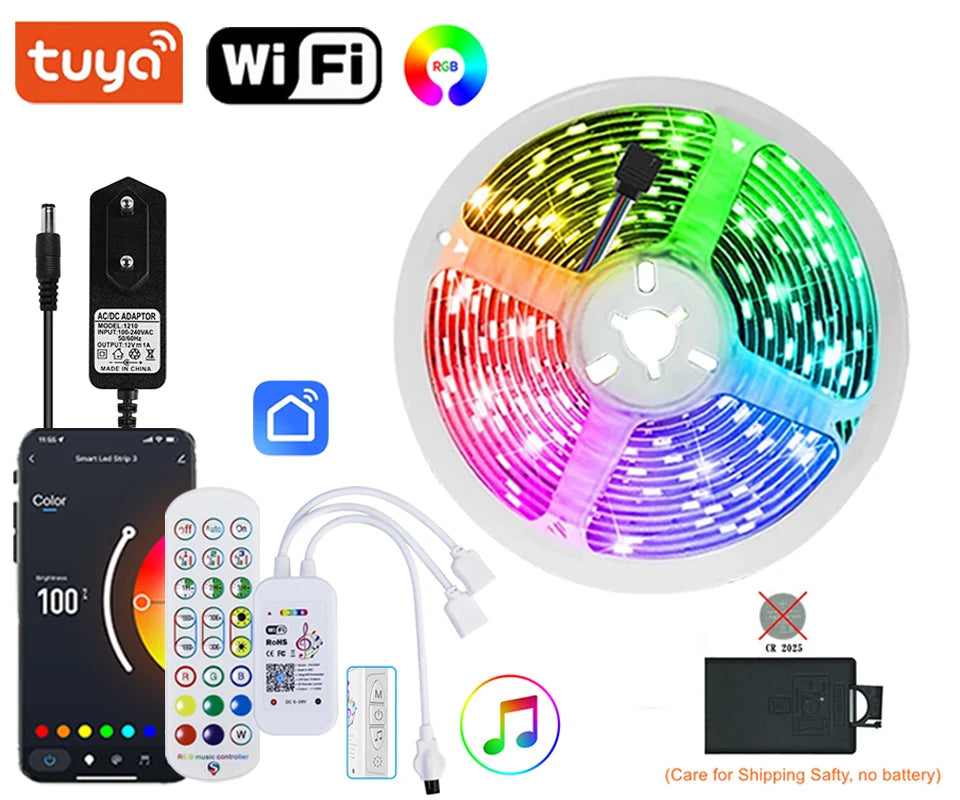 Wifi Led Strip Lights Bluetooth Music Led Tape Light