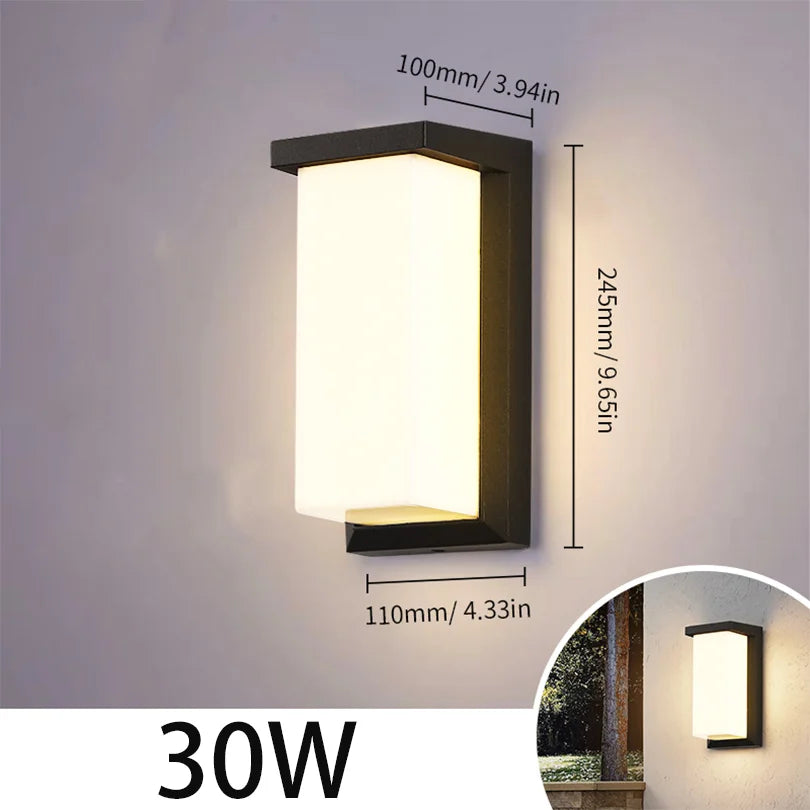 Led Outdoor Wall Light Waterproof IP66 Motion Sensor Led Outdoor