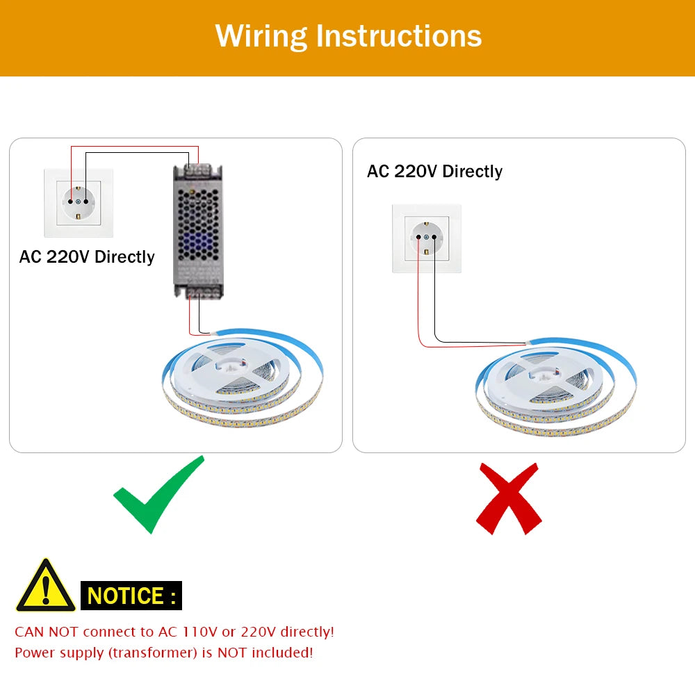 DC 5V 12V 24V Led Strip SMD 2835 120 180 240 LEDs/m Diode Tape
