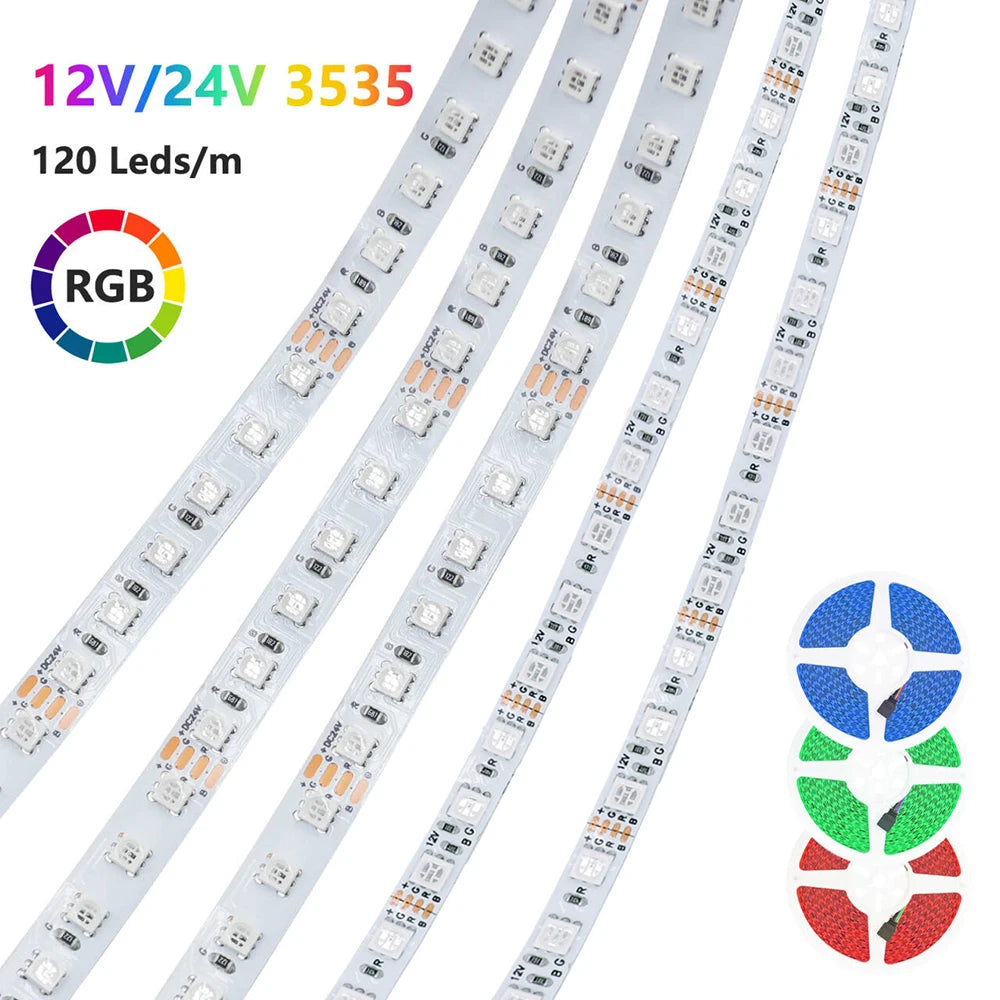 PCB RGB LED Strip Light 5m Flexible Adhesive Tape