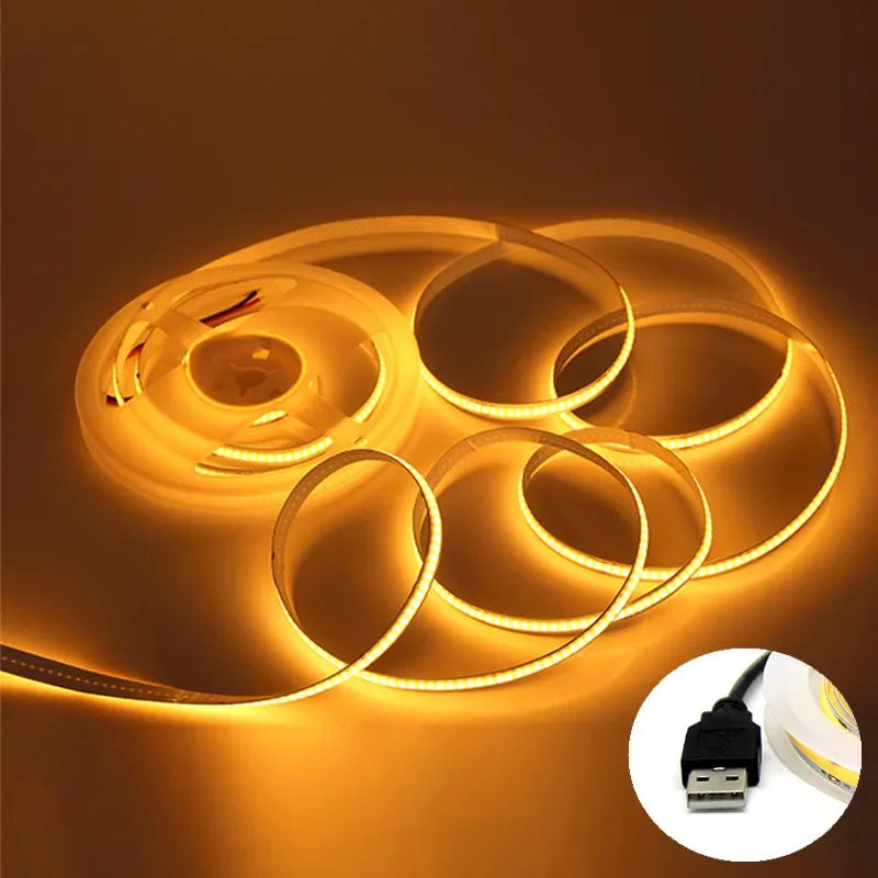 Cabinet Light Lamp TV Backlight Flexible Ribbon Rope LED Strip